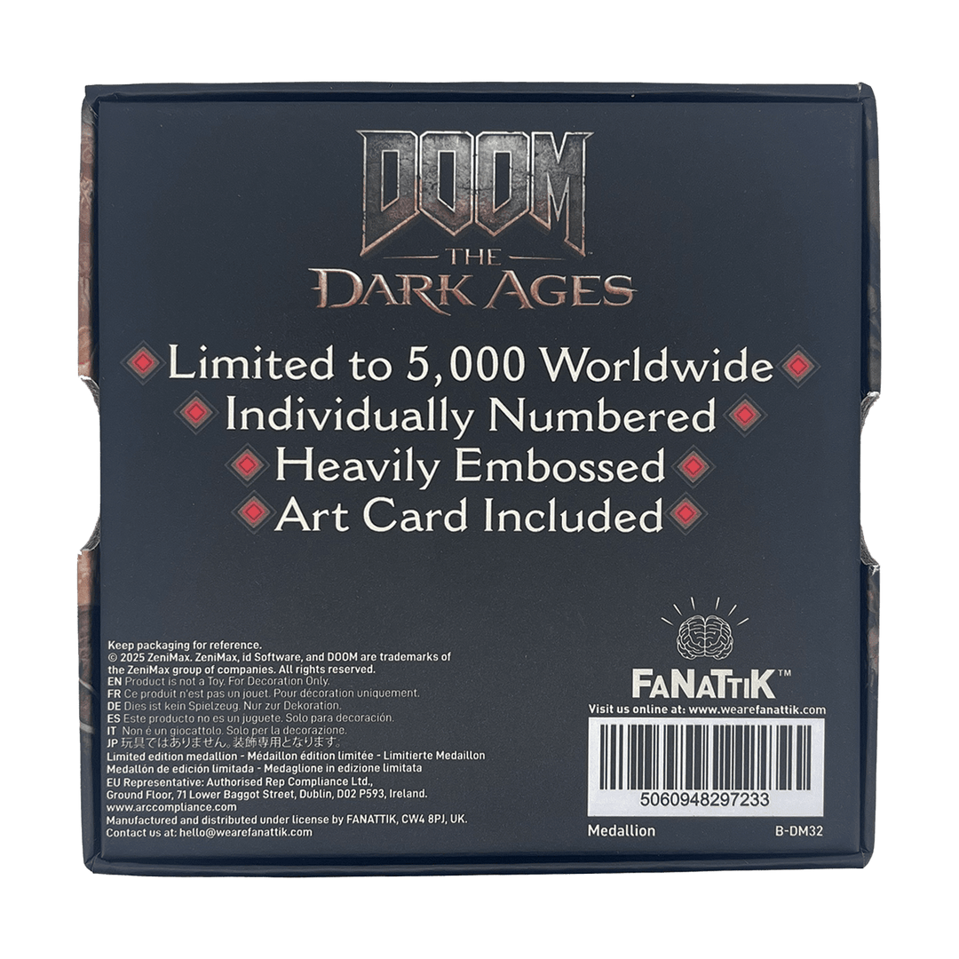 DOOM: The Dark Ages Saw Shield Medallion and Art Card