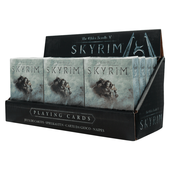 The Elder Scrolls Skyrim Playing Cards CDU Containing 12 Packs