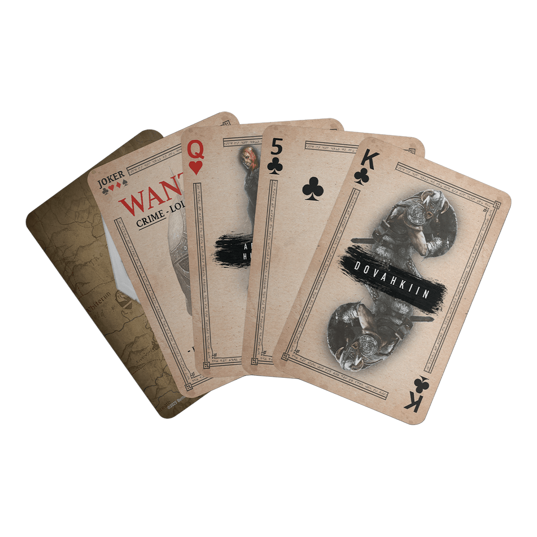 The Elder Scrolls Skyrim Playing Cards CDU Containing 12 Packs