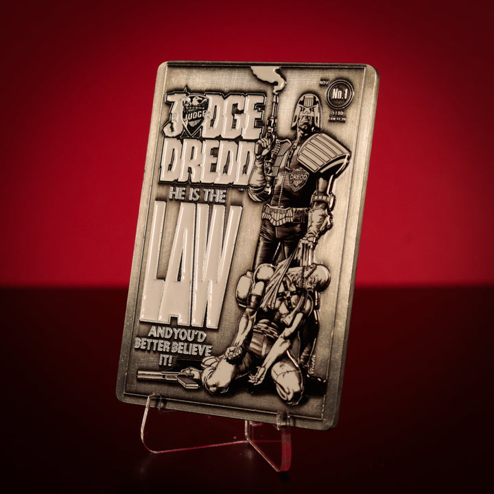 2000 AD Judge Dredd Comic Book Cover Ingot