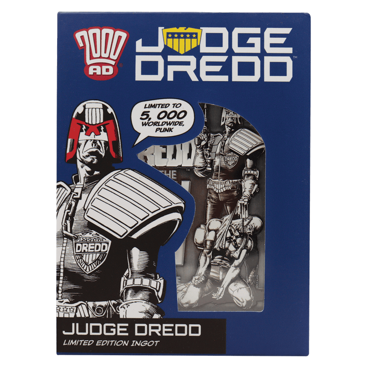 2000 AD Judge Dredd Comic Book Cover Ingot
