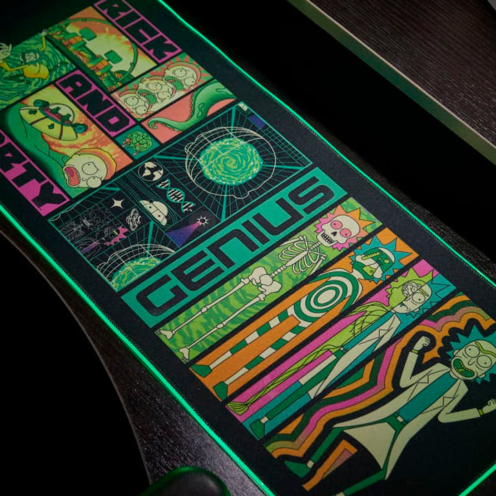 Rick and Morty - Oversize Gaming Mat & Mobile Charger