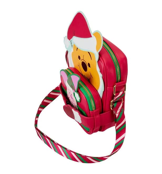 Loungefly Disney Winnie The Pooh Santa Pooh Crossbuddies Bag