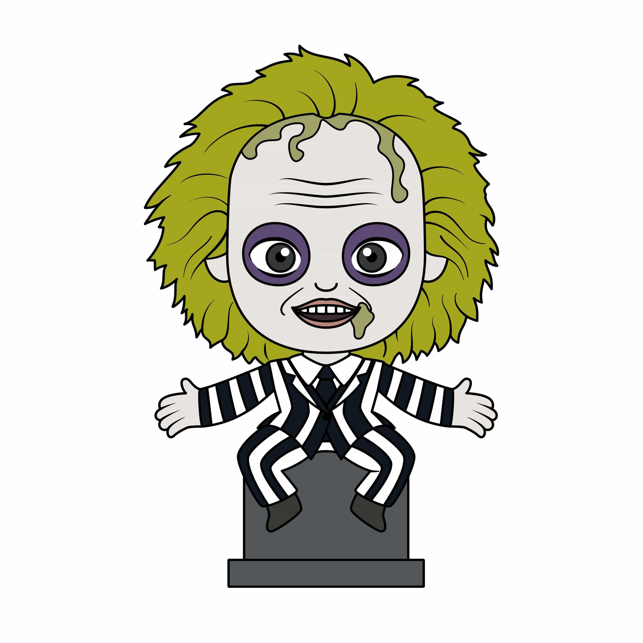 Beetlejuice on Tombstone 3D Just Geek