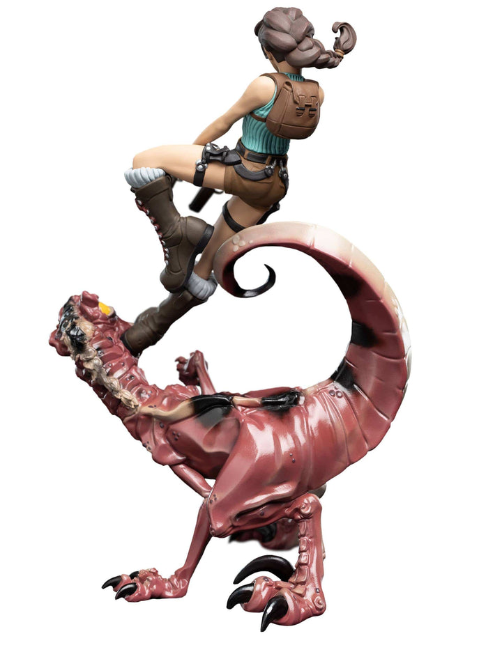 Tomb Raider Mini Epics Vinyl Figure Lara Croft & Raptor 24 cm