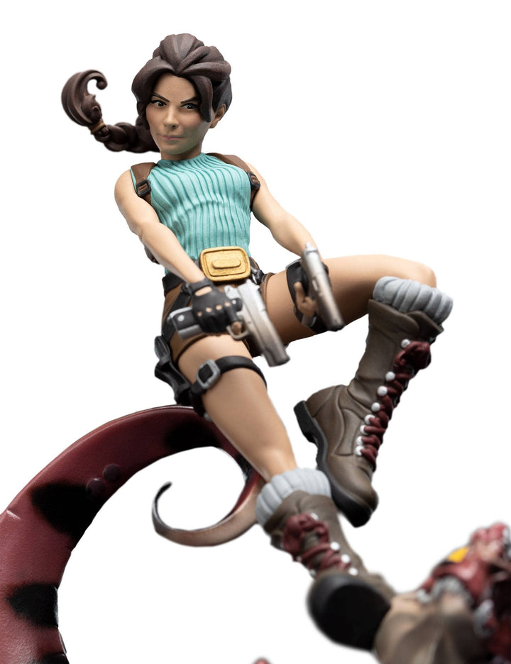 Tomb Raider Mini Epics Vinyl Figure Lara Croft & Raptor 24 cm