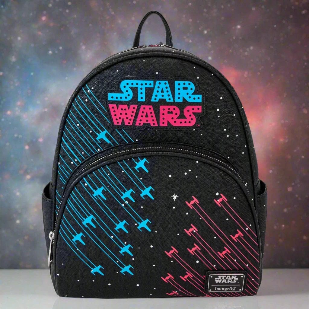 Loungefly Star Wars Neon 70 s Mini Backpack Loungefly Backpacks Just Geek