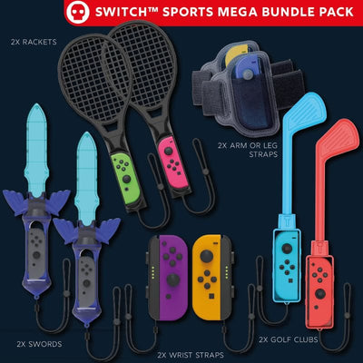 SHOP SOILED Numskull Nintendo Switch Sports Accessories Mega Bundle Pack