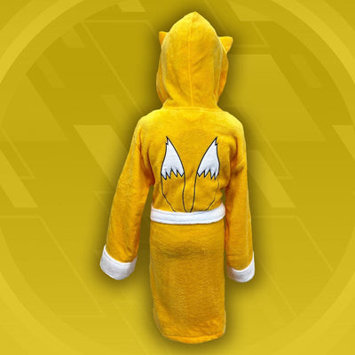 Official Sonic the Hedgehog Tails Cosplay Hooded Adult Bathrobe / Dressing Gown
