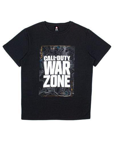 UK 2XL / US XL Official Call Of Duty Warzone Black Map  T-Shirts