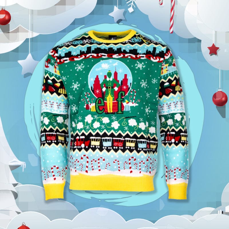 Just Geek Official Elf Christmas Jumper Ugly Sweater