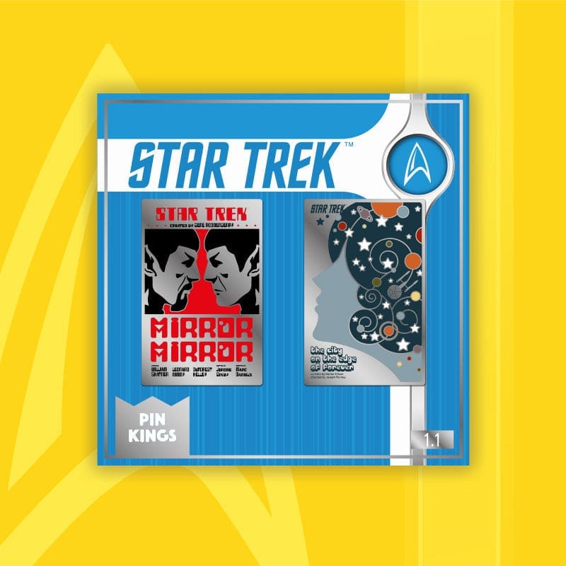 One Size Pin Kings Star Trek Enamel Pin Badge Set 1.1 – Mirror Spock & The City on The Edge