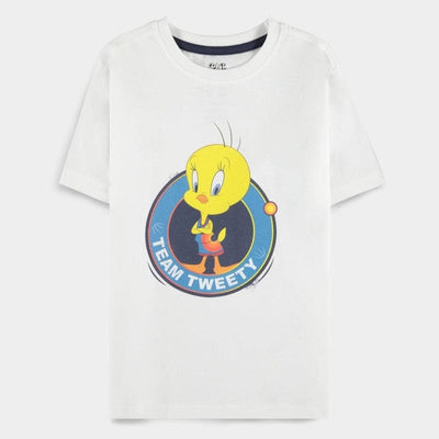 5-6 Years Official Warner Bros. Space Jam Team Tweety Kids Short Sleeved  T-Shirts