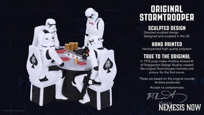 Official Stormtrooper Poker Face 18cm Figure Scene