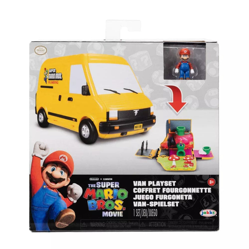 Official The Super Mario Bros. Movie Van Playset with Mario Mini Figure