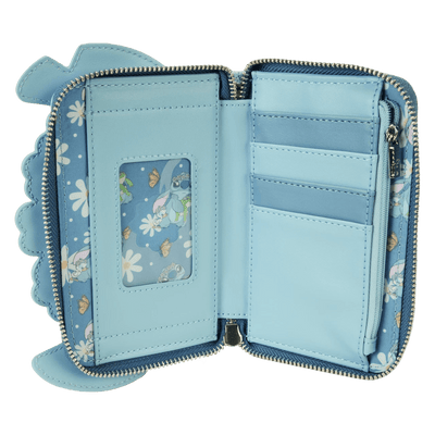 Loungefly Disney Lilo and Stitch Springtime Stitch Cosplay Zip Around Wallet