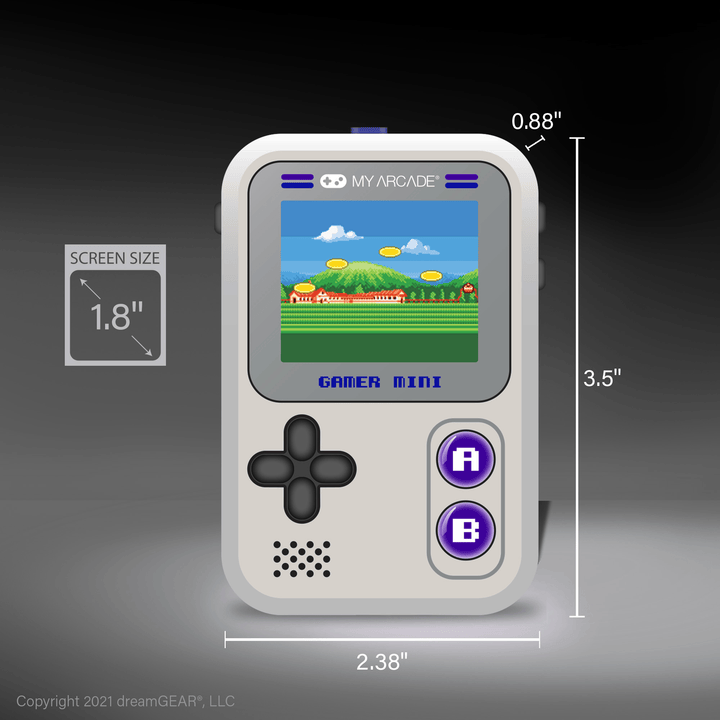 Gamer Mini Classic Console Gray Purple (160 Games in 1)