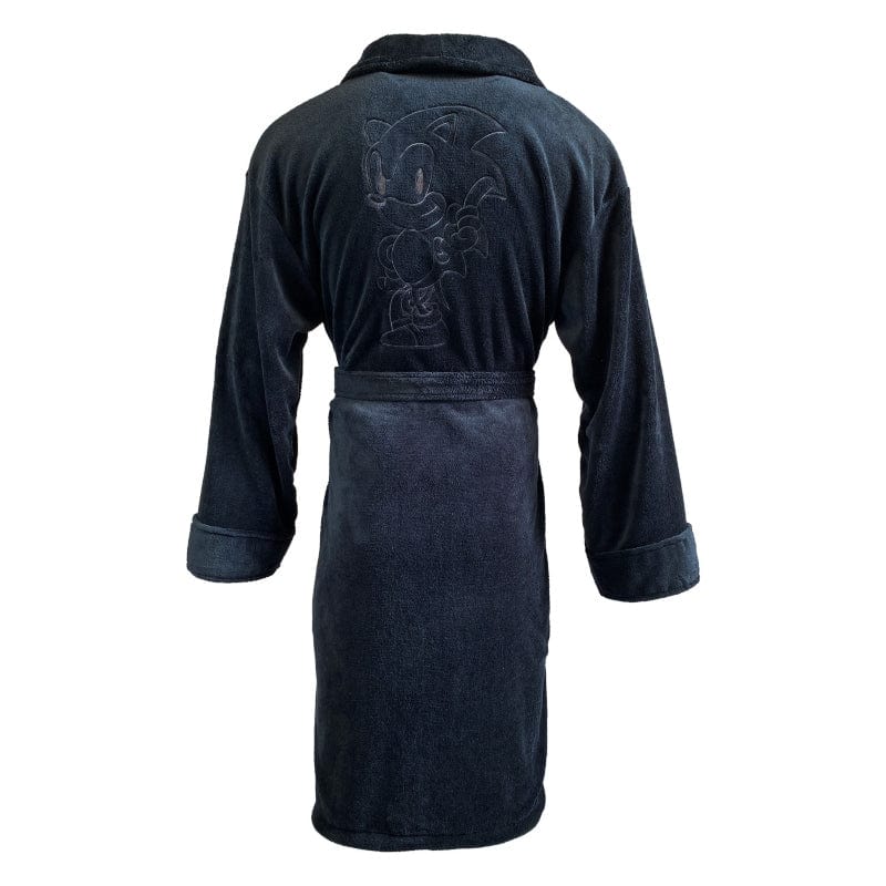 Official Sonic the Hedgehog Black Adult Robe / Dressing Gown | Just Geek