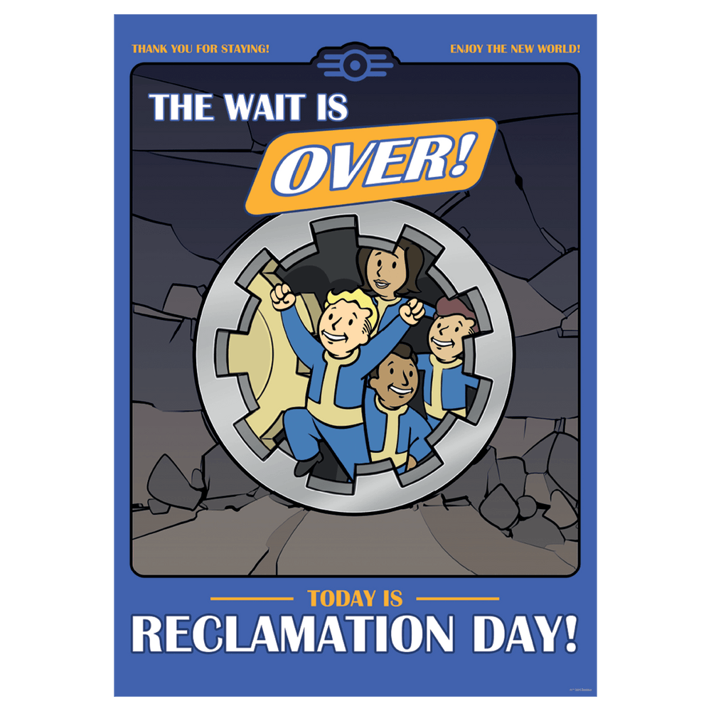 Fallout Reclamation Day A3 Art Print