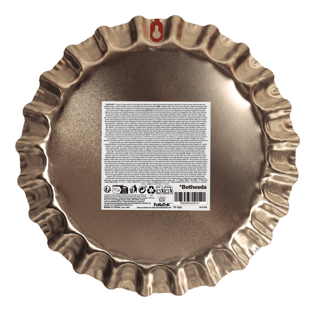 Fallout Sunset Sarsaparilla Bottle Cap Tin Sign
