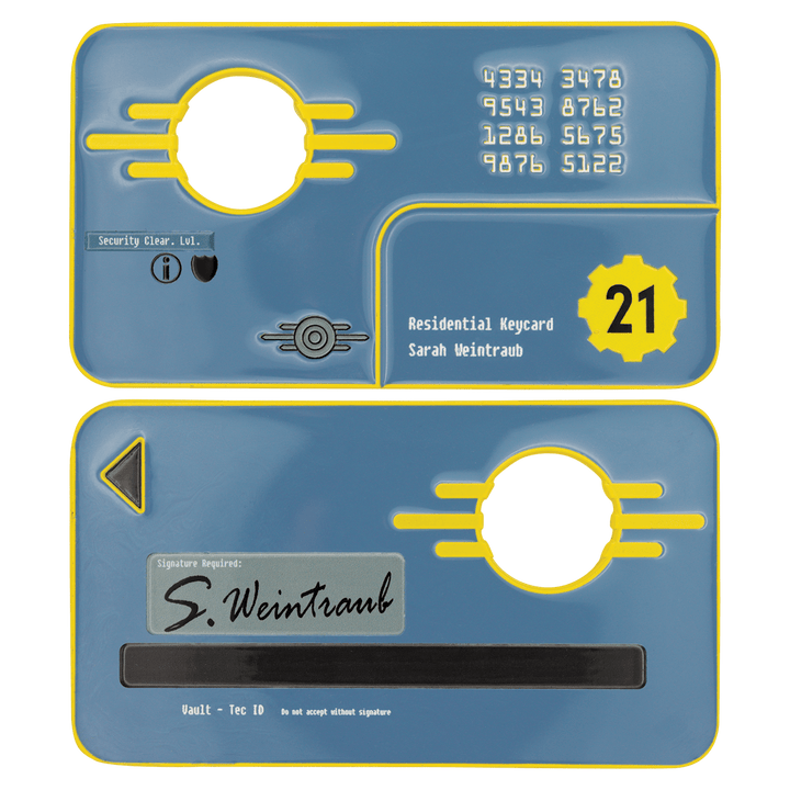Fallout: New Vegas Vault 21 Security Keycard Replica
