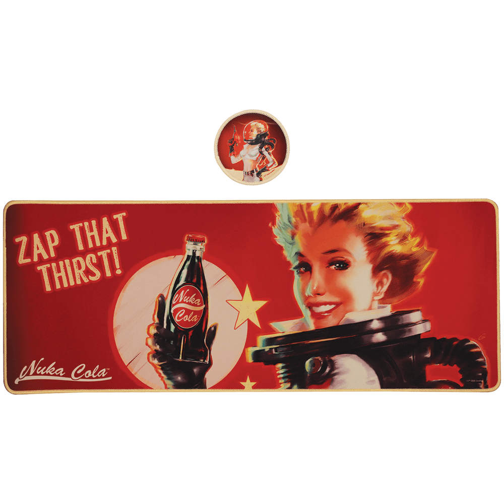Fallout Nuka-Cola XL Desk Pad and Coaster Set