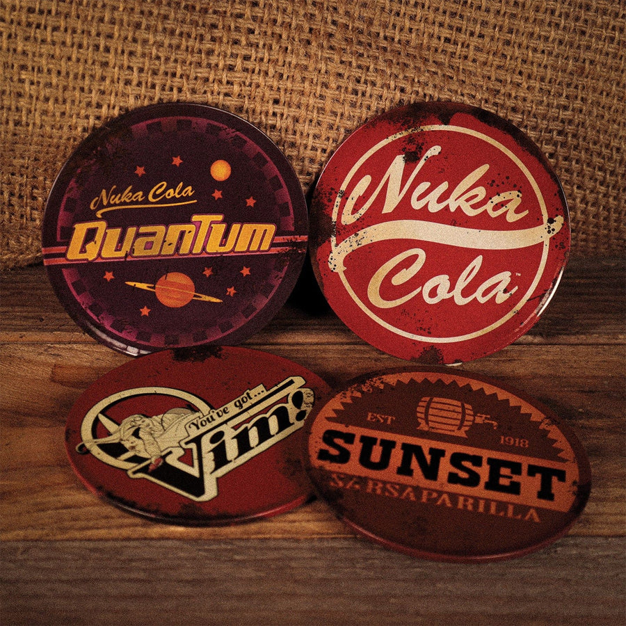Fallout Set of Four Metal Drinks Coasters