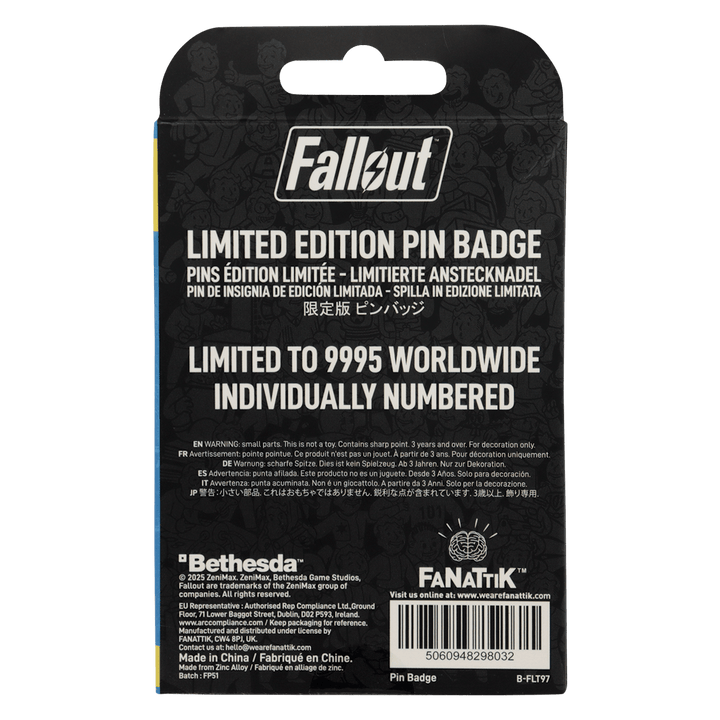 Fallout Limited Edition Charisma Boy Pin Badge