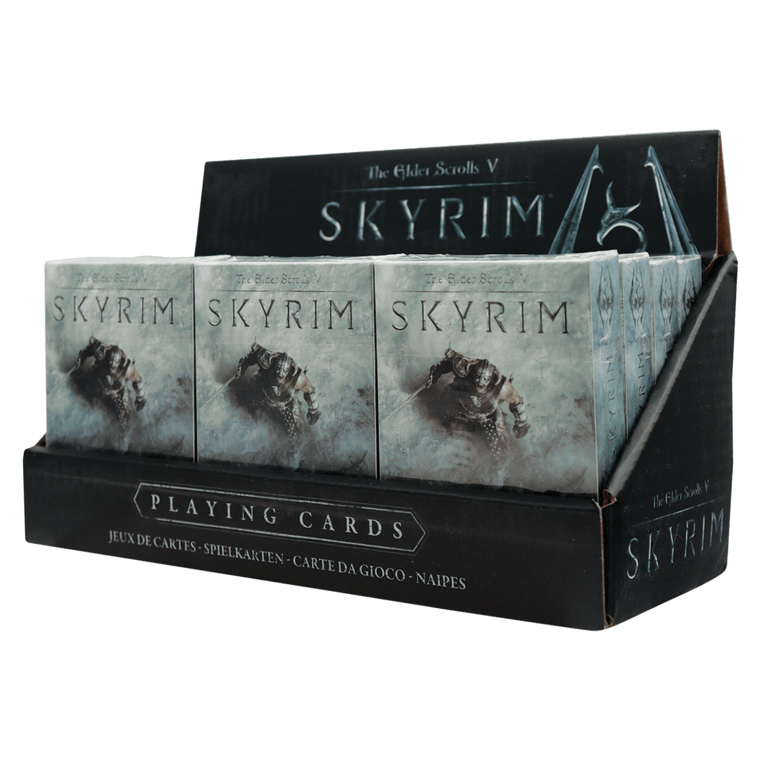 The Elder Scrolls Skyrim Playing Cards CDU Containing 12 Packs
