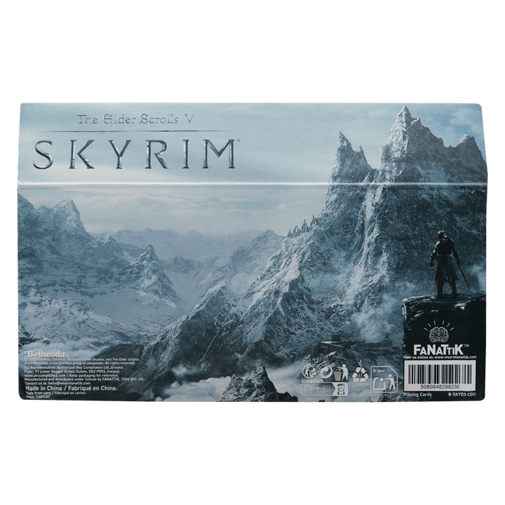 The Elder Scrolls Skyrim Playing Cards CDU Containing 12 Packs