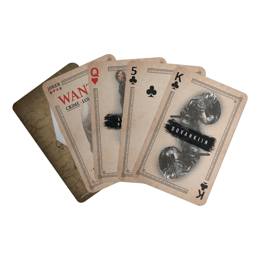 The Elder Scrolls Skyrim Playing Cards CDU Containing 12 Packs