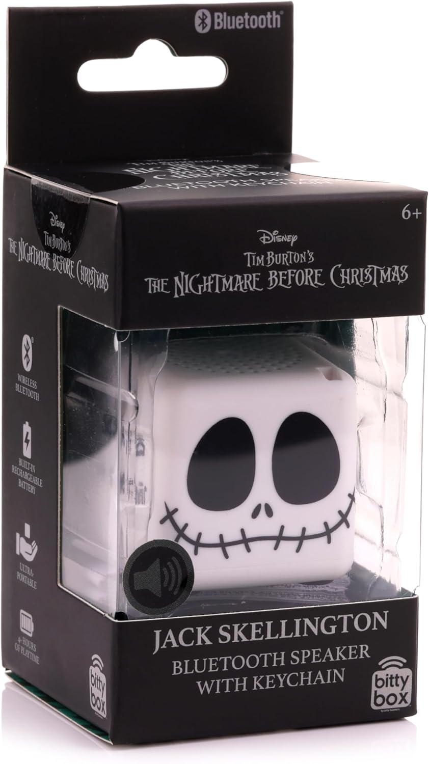 Nightmare Before Christmas Jack Skellington Bitty Box Micro Bluetooth Speaker