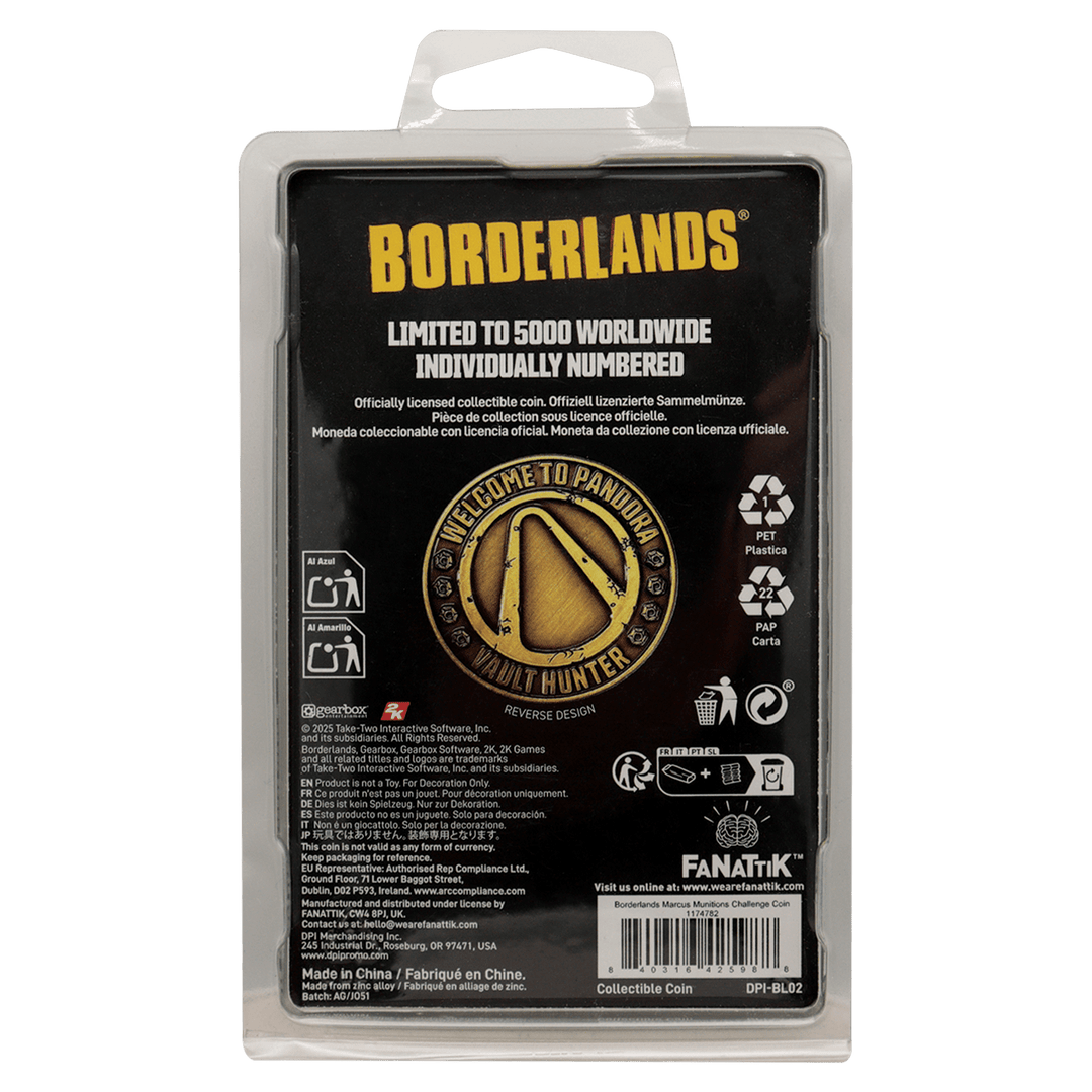 Borderlands Marcus Munitions Coin