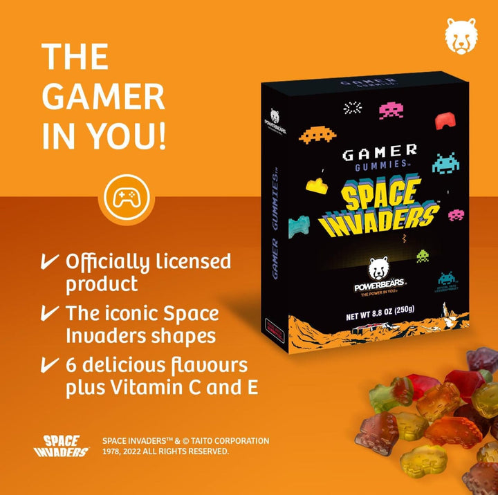 Space Invaders gamer gummies gift box (12x250g)