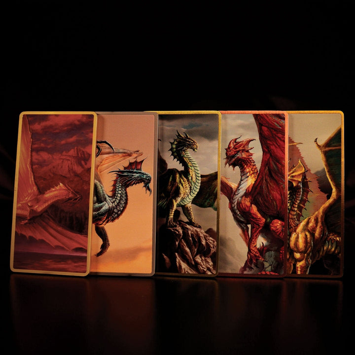 Dungeons &amp; Dragons: Metallic Dragons 5 Piece Ingot Set