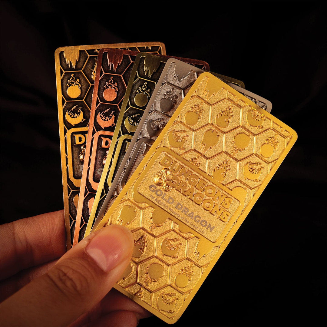 Dungeons &amp; Dragons: Metallic Dragons 5 Piece Ingot Set