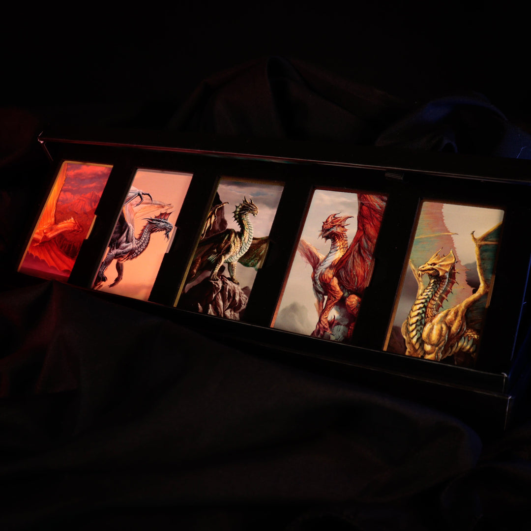 Dungeons &amp; Dragons: Metallic Dragons 5 Piece Ingot Set