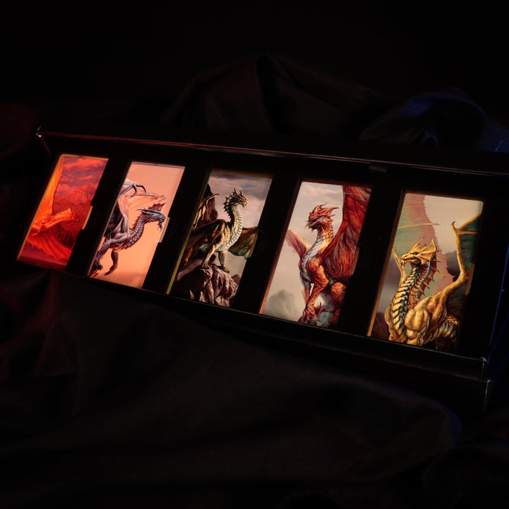 Dungeons &amp; Dragons: Metallic Dragons 5 Piece Ingot Set