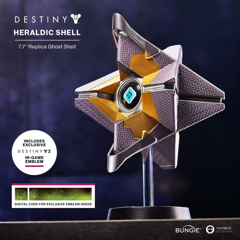 Official Destiny Ghost Heraldic Shell Collectable