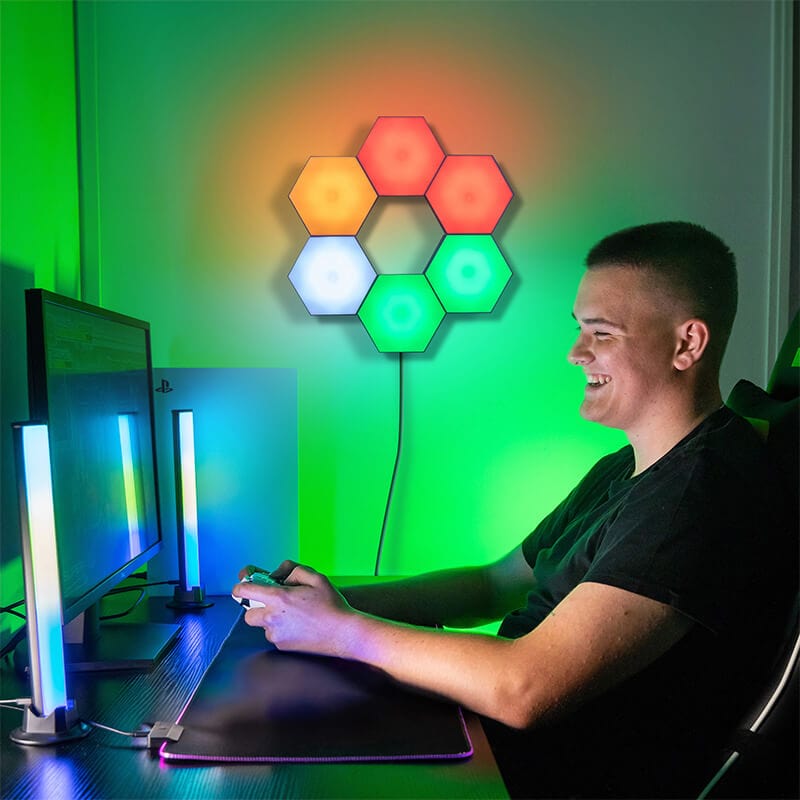 Numskull Connectable Hexagon LED Gaming Lights