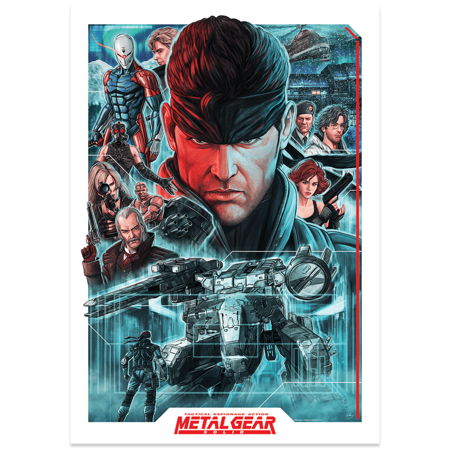 Metal Gear Solid Montage Art Print