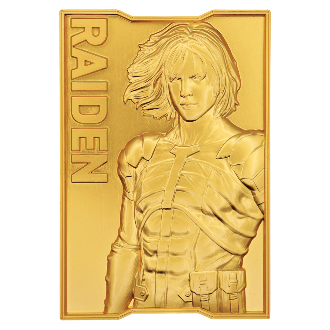Metal Gear Solid 2: 24k Gold Plated Raiden Ingot