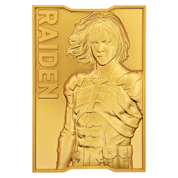 Metal Gear Solid 2: 24k Gold Plated Raiden Ingot