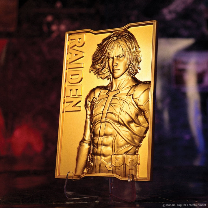 Metal Gear Solid 2: 24k Gold Plated Raiden Ingot