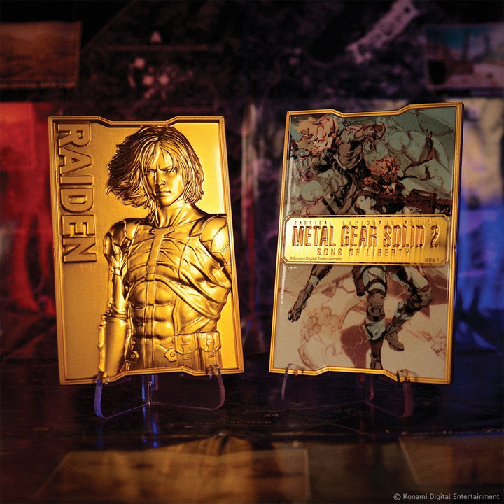 Metal Gear Solid 2: 24k Gold Plated Raiden Ingot