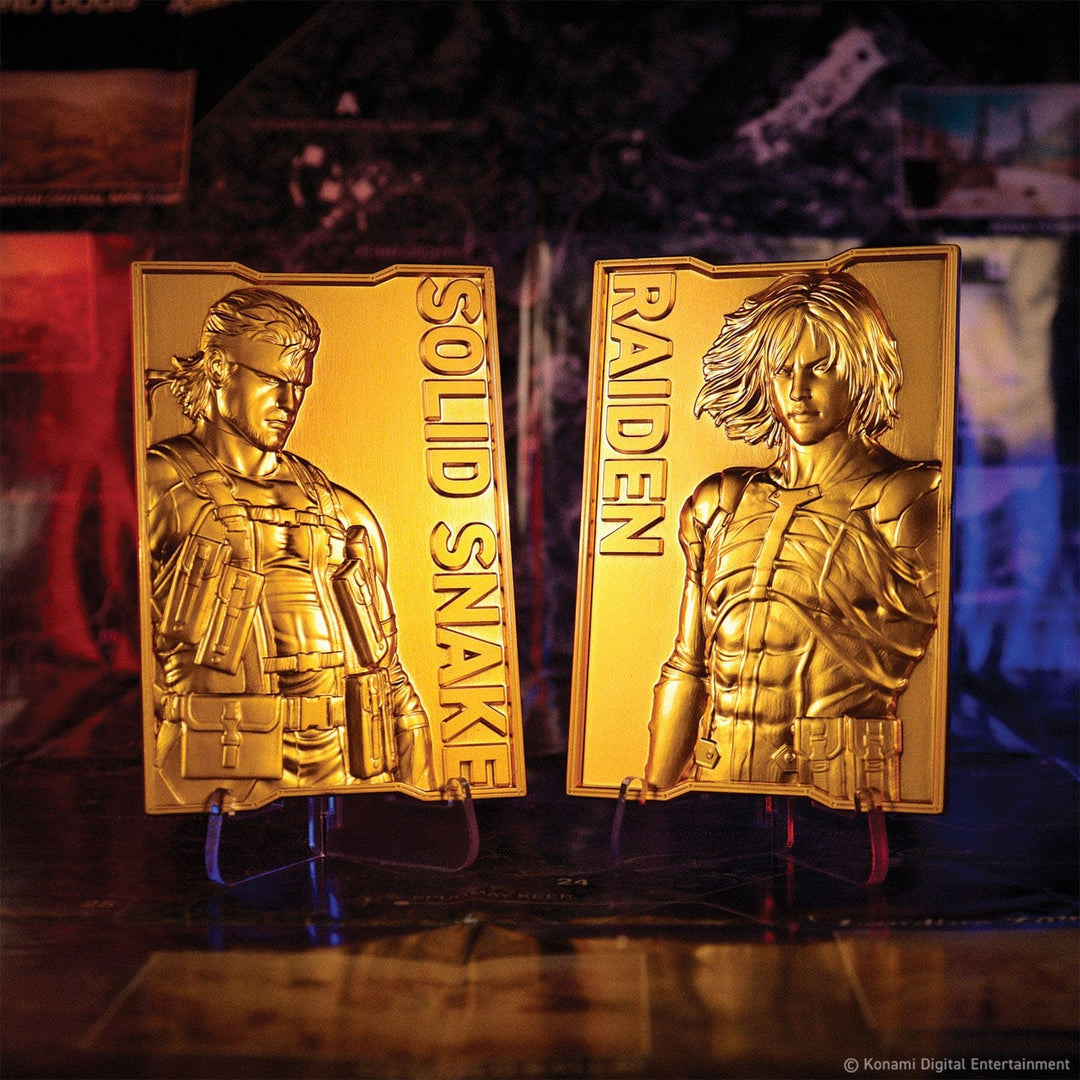 Metal Gear Solid 2: 24k Gold Plated Raiden Ingot