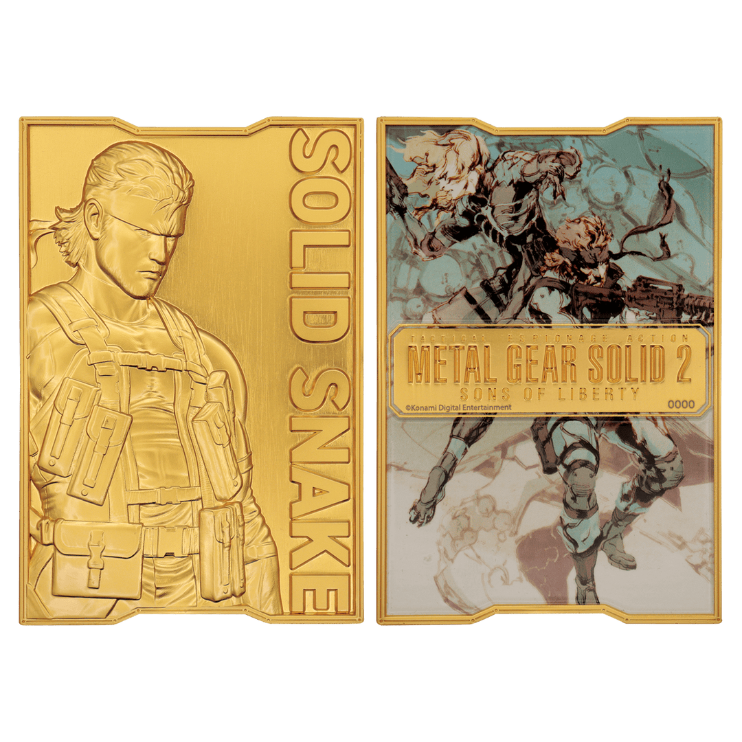 Metal Gear Solid 2: 24k Gold Plated Snake Ingot