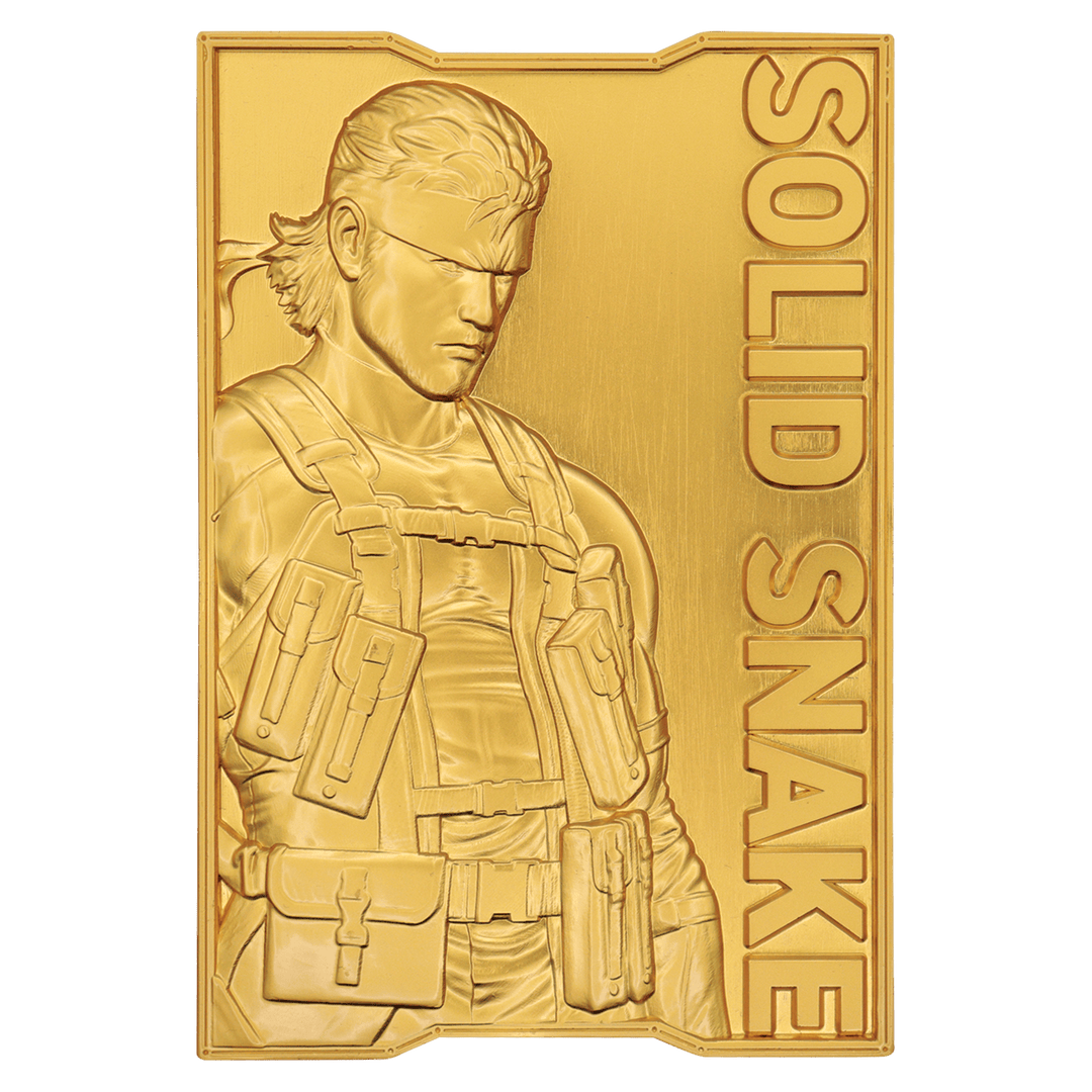 Metal Gear Solid 2: 24k Gold Plated Snake Ingot