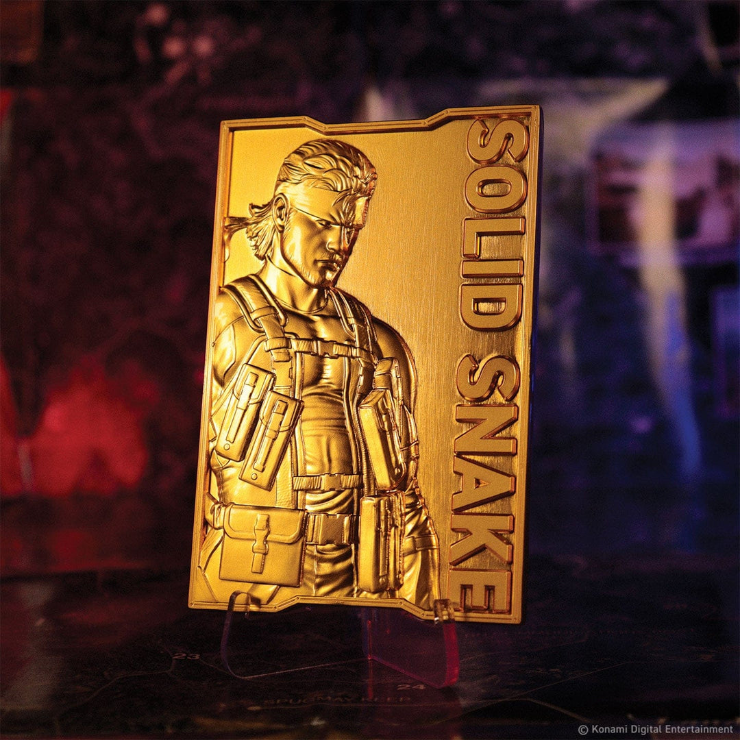 Metal Gear Solid 2: 24k Gold Plated Snake Ingot
