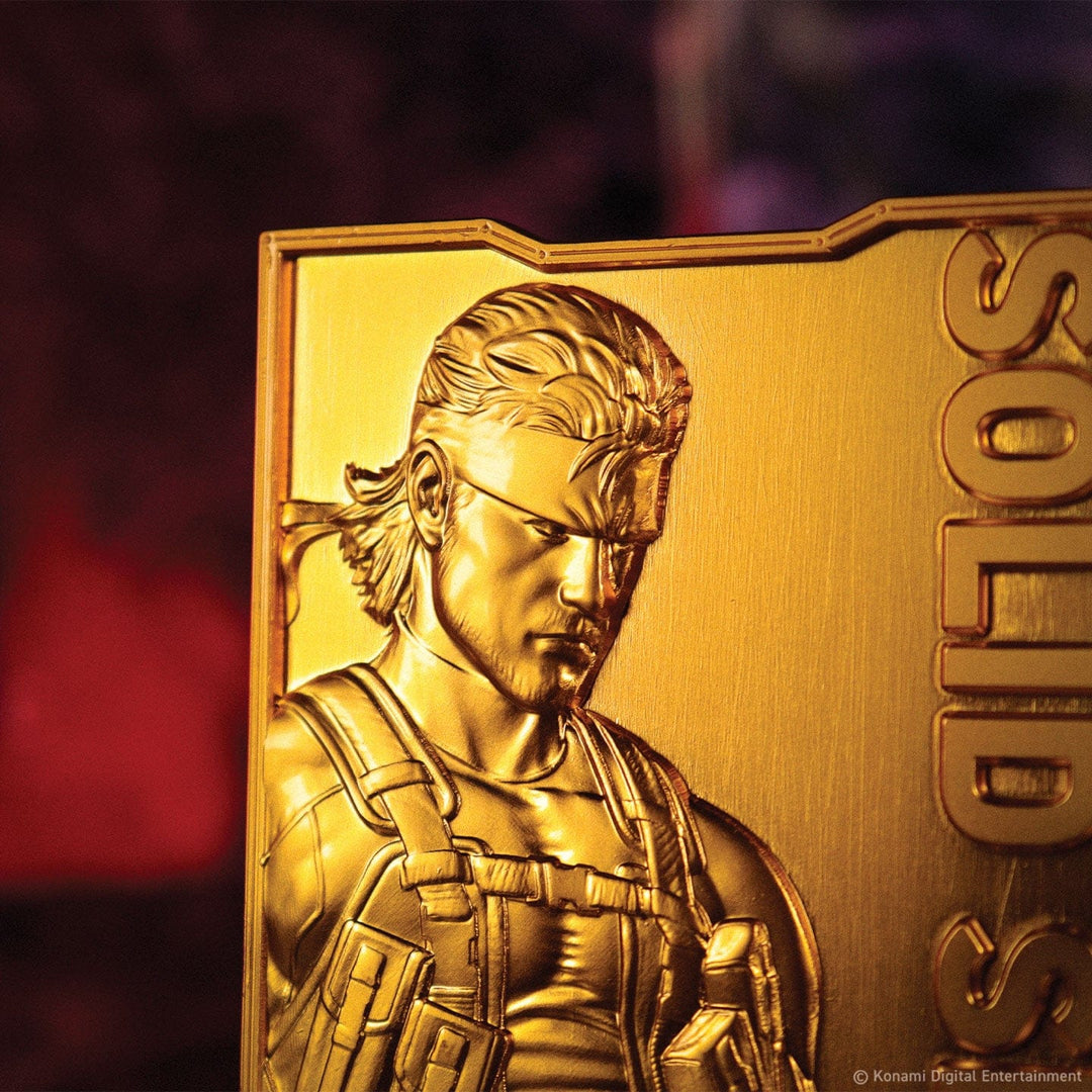 Metal Gear Solid 2: 24k Gold Plated Snake Ingot